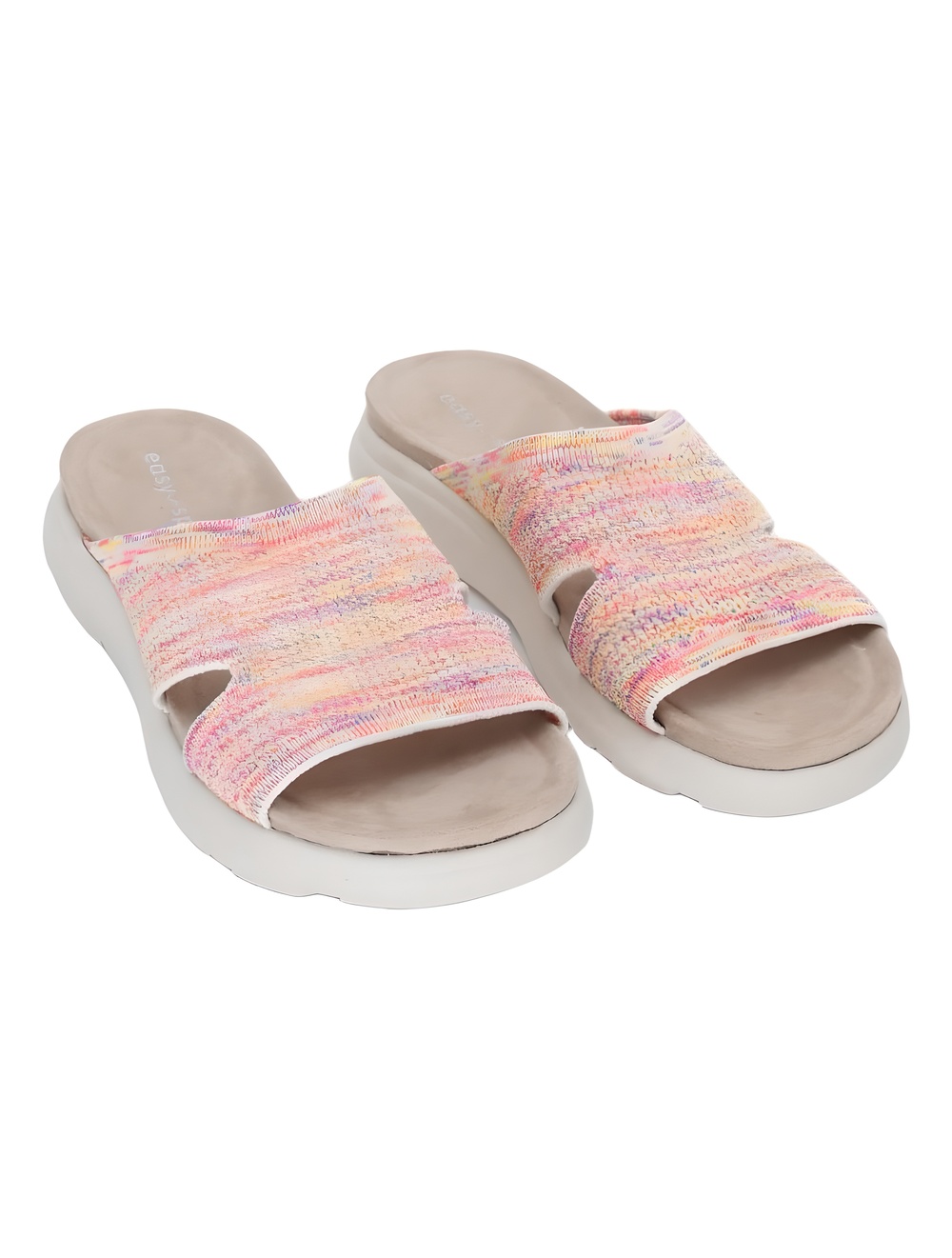 Easy Spirit Seamari 2 Multi Color Textile Slide Sandals Size 10M